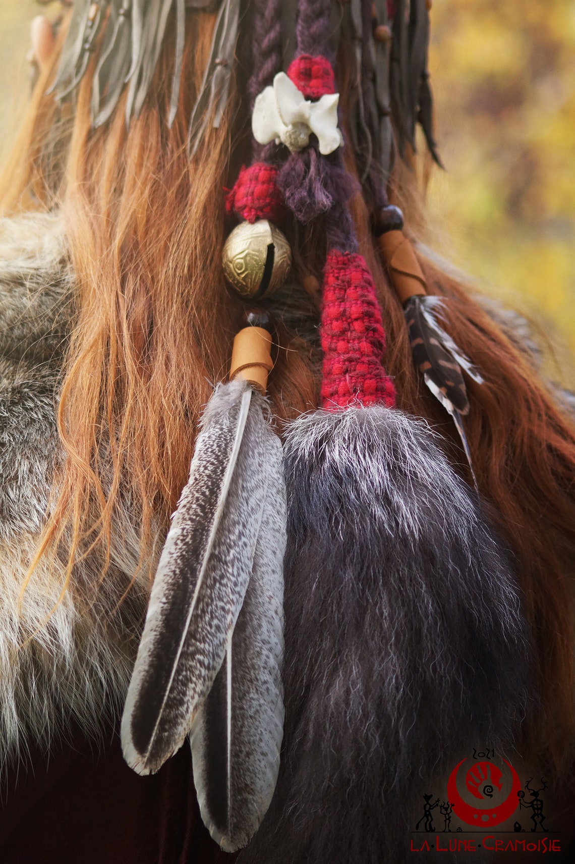 Shaman hairstyle shamanic headdress for men and women Etsy