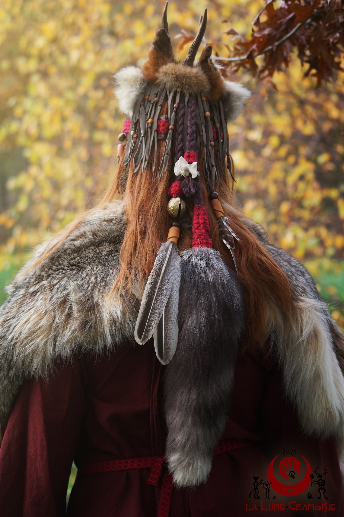 Shaman hairstyle shamanic headdress for men and women Etsy
