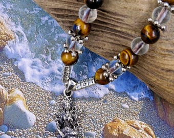 Green Tara Buddhist Pendant Beaded Necklace 925 Silver Mother of all Buddhas