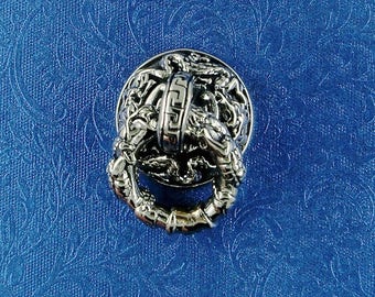 Dragon Wallet Chain Connector, Concho, Leather Craft, for Wallets, Hats, Belts, Dog Collars, Pouches, Free Shipping
