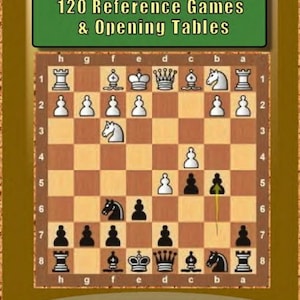 Puede incluir: Portada de libro con una ilustración de un tablero de ajedrez. El título dice "The Blumenfeld Gambit 120 Reference Games & Opening Tables". La parte inferior de la portada dice "Chess Notes 2025."