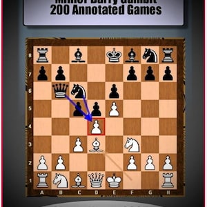 May include: A digital image of a chessboard with pieces arranged for a chess game. The image includes the text "The French Defense (C02) Milner Barry Gambit 200 Annotated Games" and "Chess Notes 2025".