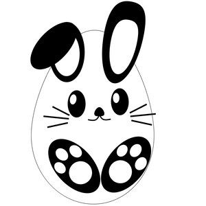 Easter Egg Bunny SVG