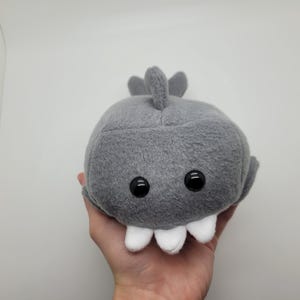 Shark Plush, Weighted Fleece Stuffed Animal Shark, Cute Stuffed Animal, Stuffed Shark, Gift Idea, Present, Sea Creature, Shark, Handmade