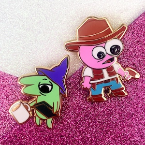 Glep Cowboy Pim Enamel Pins Quirky Badge