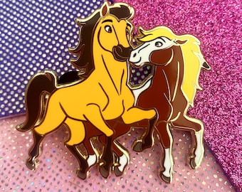 Horse Stallion Enamel Pin Mare Spirit Enamel Pin Brooch Horse Girl Equine