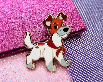 Dodger Dog Hard Enamel Pin Childhood Nostalgia 80s 90s Cartoon Animal