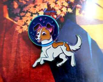 Laika Rainbow Space Dog Soft Enamel Pin History