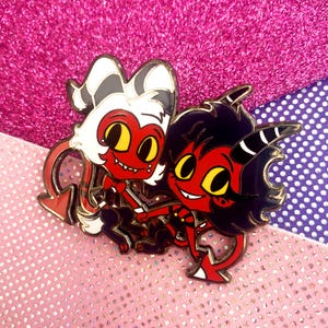 Millie Moxxie I.M.P Demon Hell Enamel Pin Ship Black Nickel Cosplay
