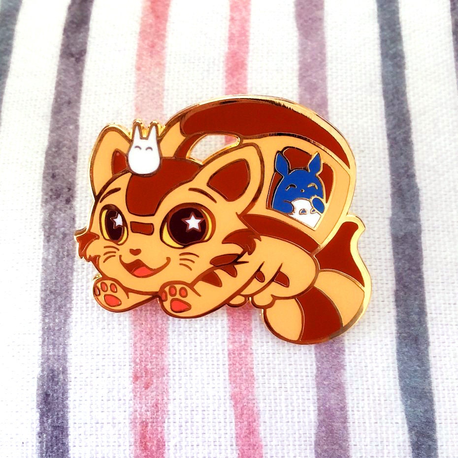 Kawaii Cat Kitten Neko Pin Anime Hard Enamel