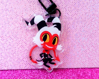 Moxxie Imp Helluva Acrylic Keychain Charm Keyring