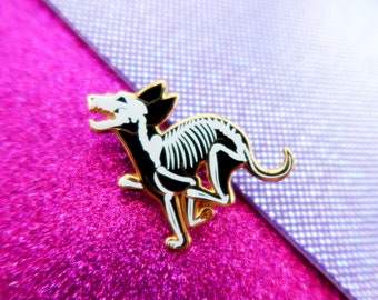 Pin del mito egipcio de Anubis, el chacal, el perro esqueleto