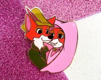 Robin Hood Marian Fox Pin Enamel Badge