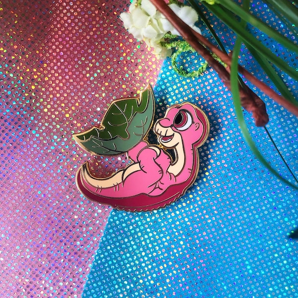 80s 90s Littlefoot Dinosaur Cute Kawaii Enamel Pin Nostalgia Childhood Core Tree star