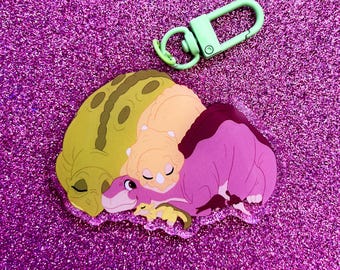 Littlefoot LBT Gang Dinosaur Cute Keyring Art Bag Charm 80s Kid 90s Kid
