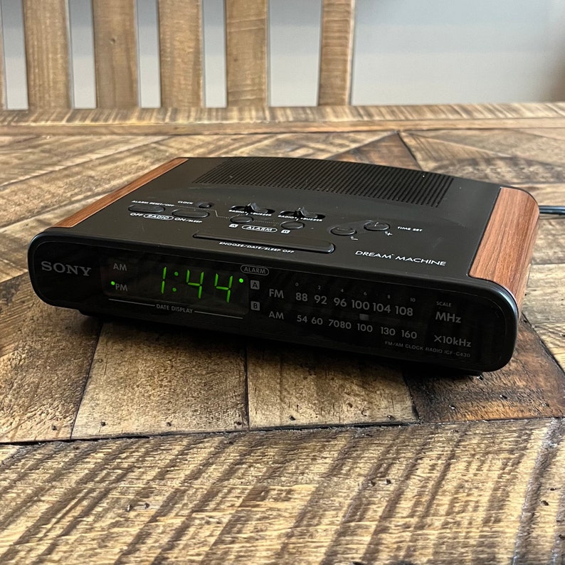 Vintage Sony Dream Machine AM/FM Radio Dual Alarm Clock Etsy