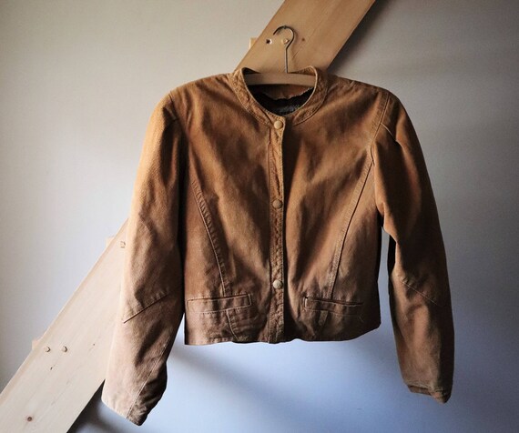 Leather Jacket Vintage Suede Brown Vintage Suede Leather Jacket Brown
