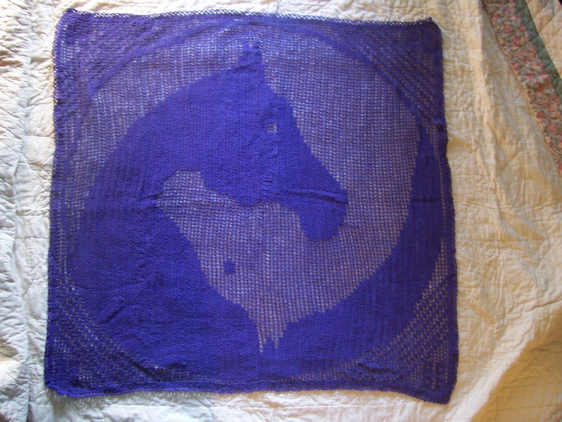 Filet häkeln für Pferdeliebhaber Muster nur große Yin | Etsy