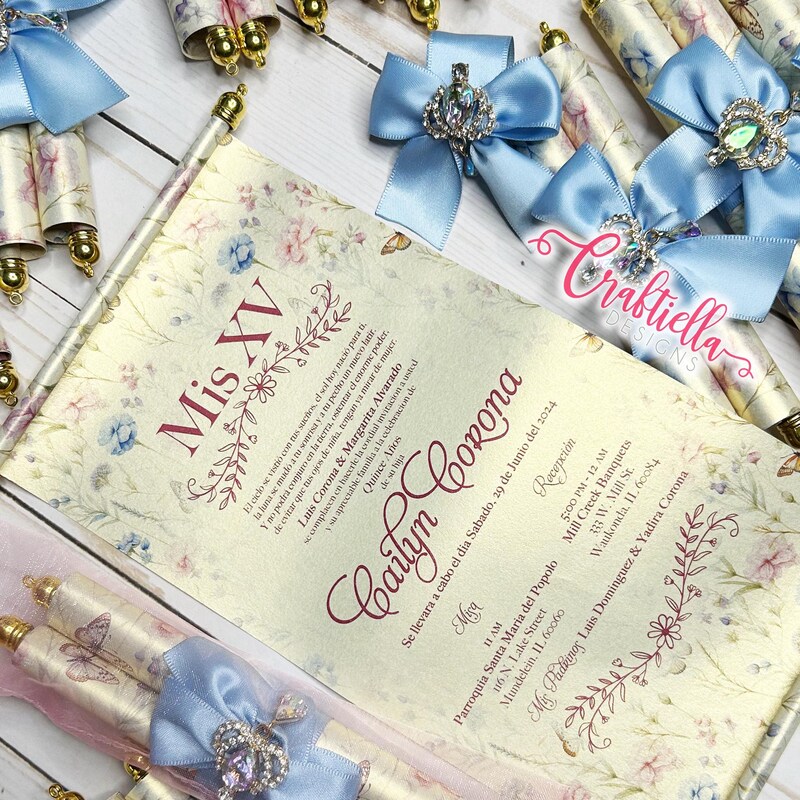 Scroll Invitations - Etsy