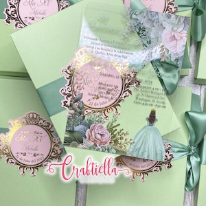 Boxed Acrylic Invitations | Quinceañera | Sweet 16 | Wedding