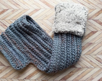 Handmade Crochet Winter Scarf | Soft Knit, Unisex Accessory