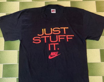 Vintage 90s Nike Just Stuff It T-Shirt Single Stitch Fits M/L Made in USA