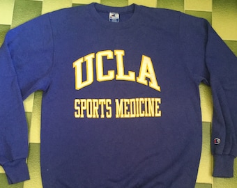 Vintage Champion UCLA Sports Medicine Sweatshirt University of California Pullover Size L Made in USA