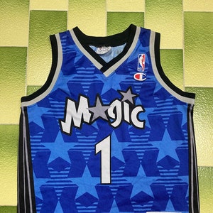 Reebok Authentic Orlando Magic Tracy McGrady # 1 White Star Jersey SZ 56