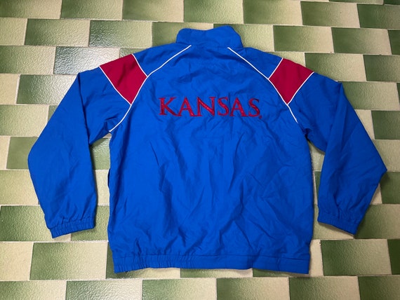 Kansas KU Jayhawks Pullover Windbreaker Jacket NC… - image 2