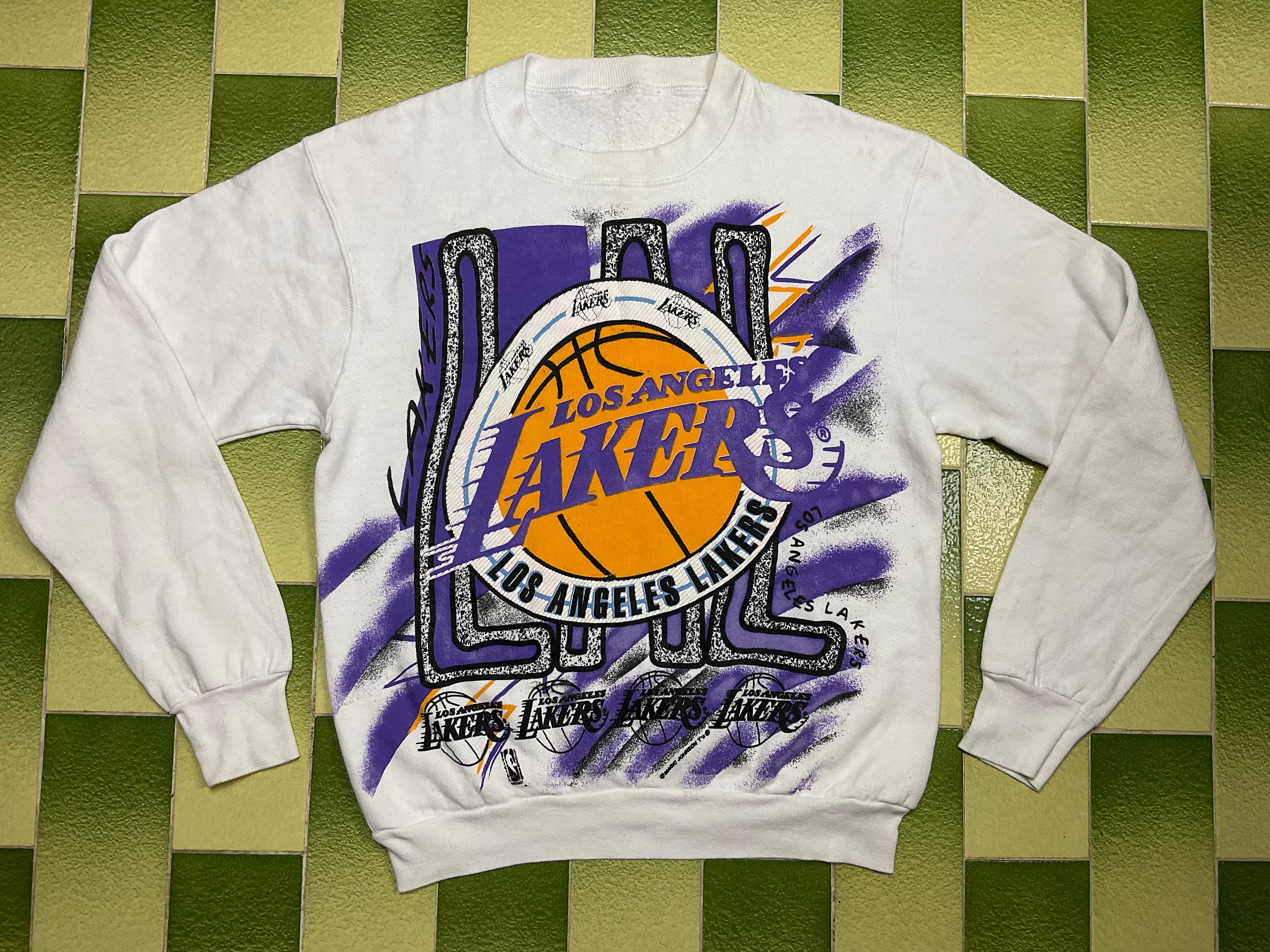 VTG Los Angeles LA Lakers Mesh Jersey Tshirt Combo Official Starter Size L  Large