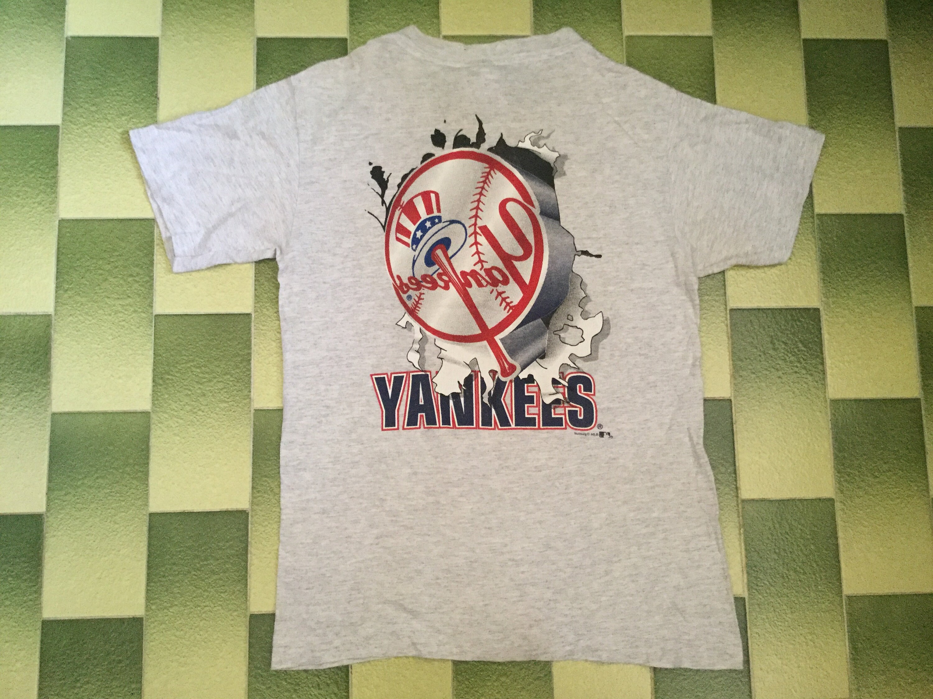 Vintage MLB New York Yankees T-Shirt Baseball Double Sided | Etsy