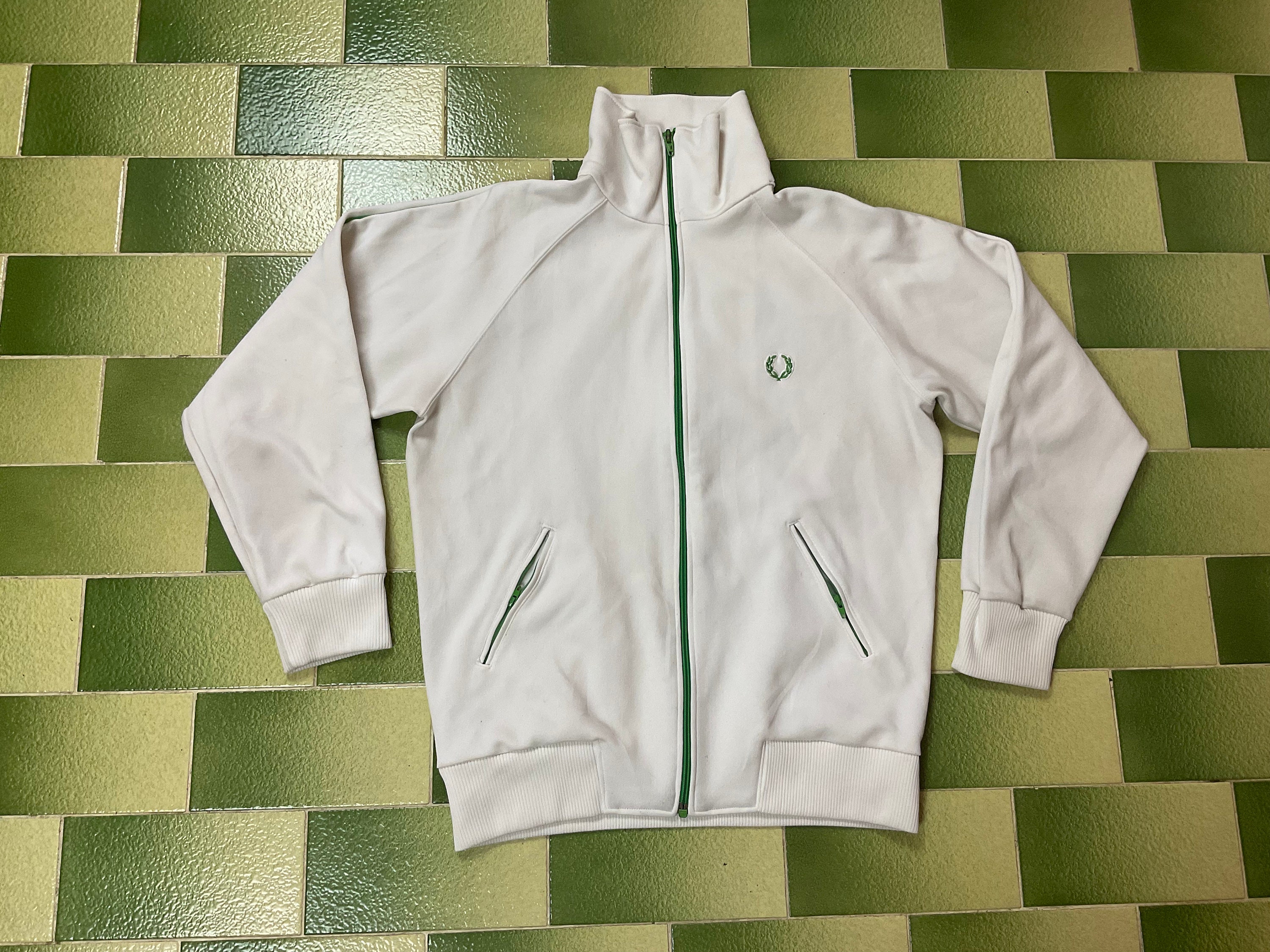 Vintage 90s Fred Perry Sports Wear Track Top Jacket Full-zip Waist