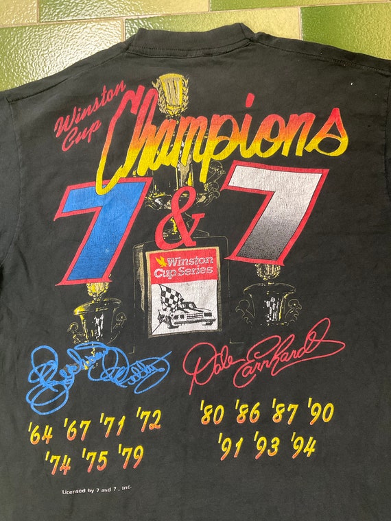 Vintage 90s NASCAR 7 7 Winston Cup Champions Rich… - image 3