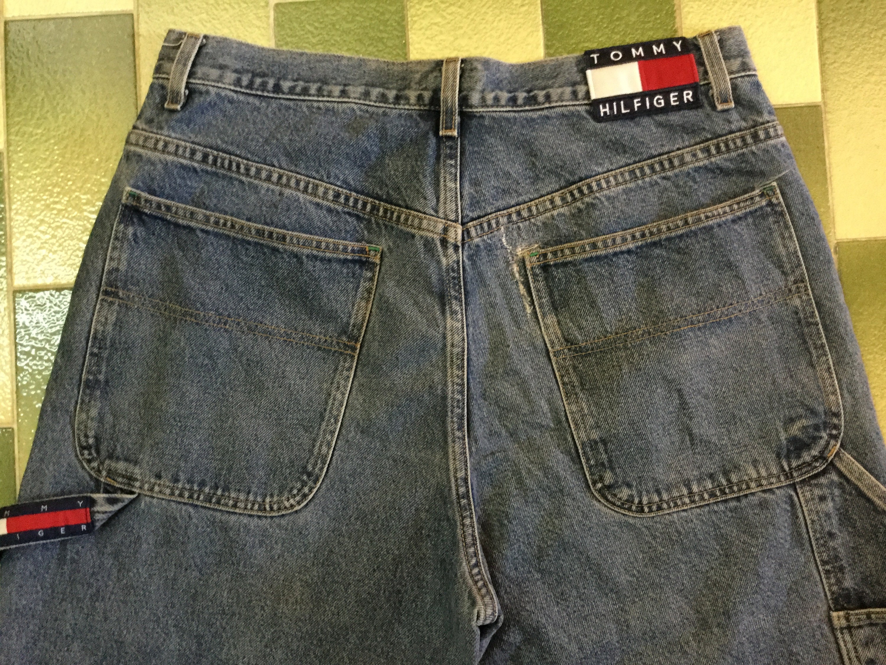 Vintage Tommy Hilfiger carpenter jeans Size 34 / zipper fly | Etsy