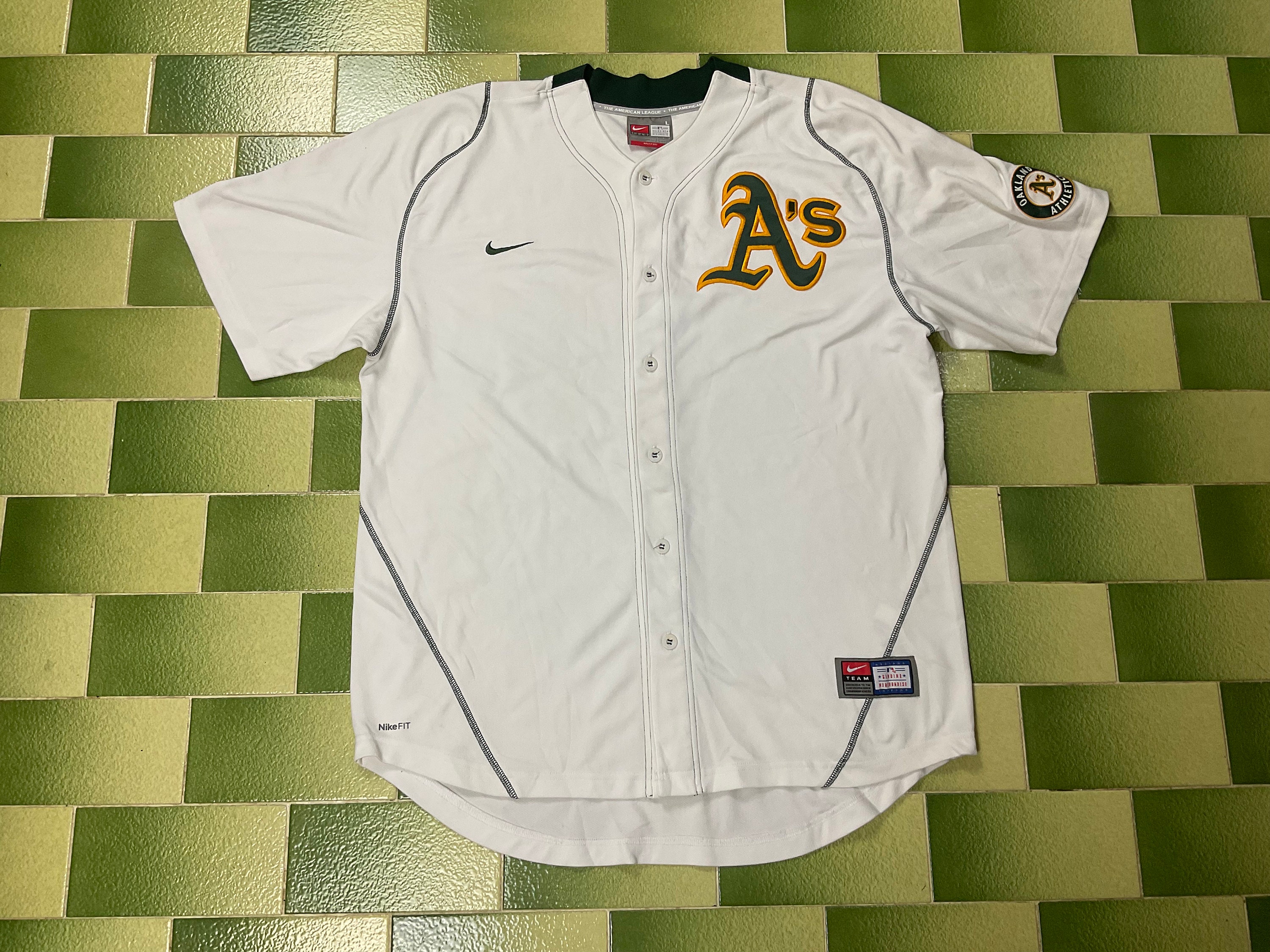 Buy NIKE Oakland Athletics MLB Baseball Jersey Full Button All Online in  India 