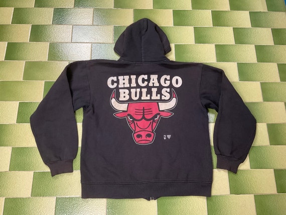 Vintage NBA Starter Chicago Bulls Hoodie Jacket Full-zip Front 