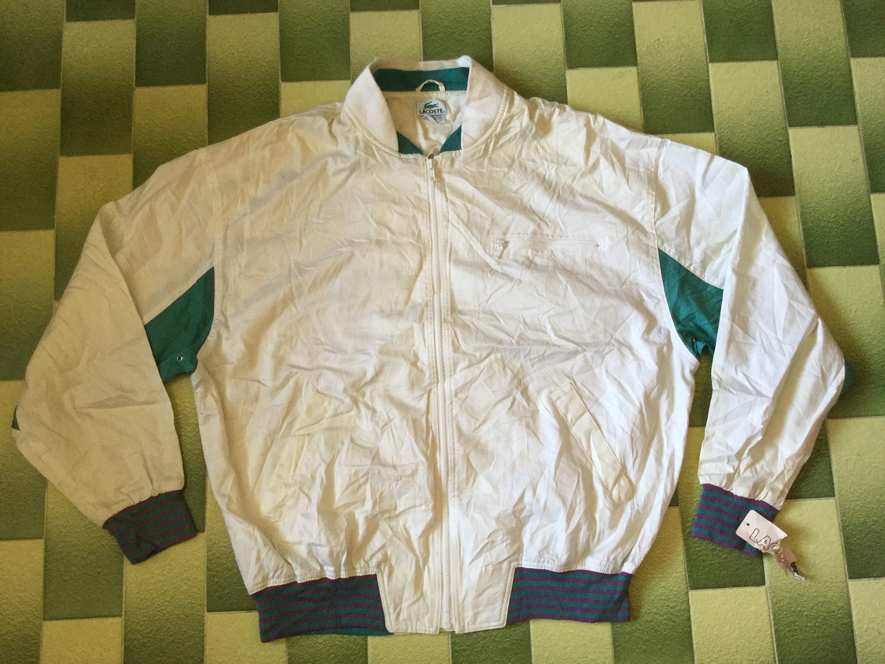 Vintage LACOSTE Jacket USA France Tennis Classique Size L