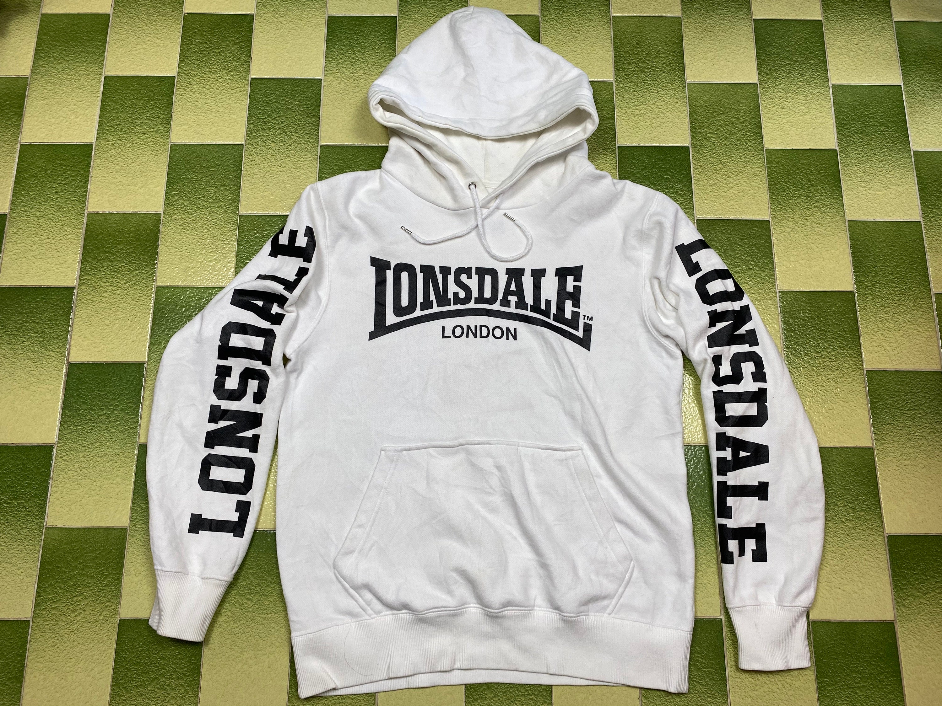 Lonsdale London Hoodie Pullover Pouch Pocket Size M - Etsy