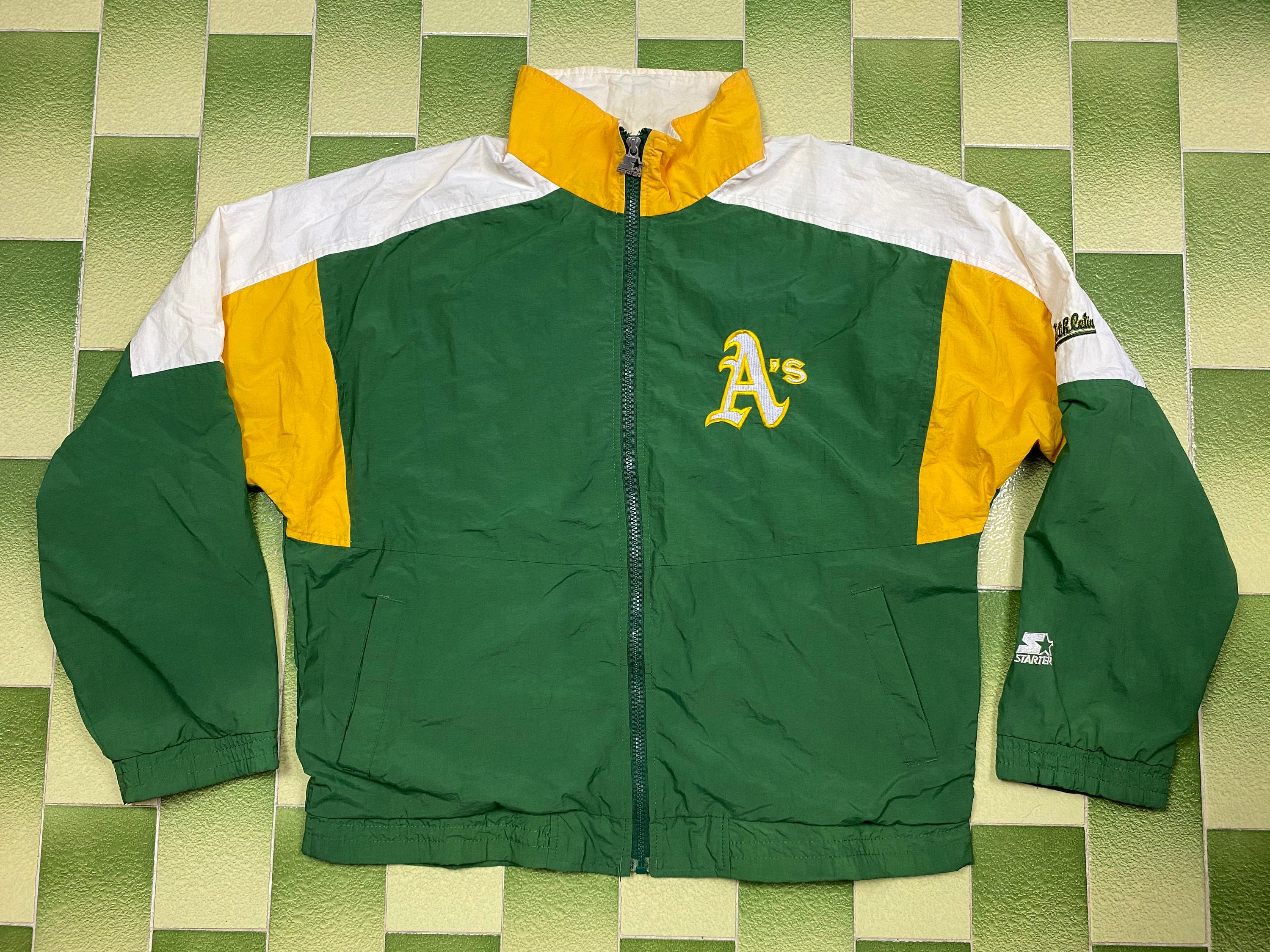 Vintage Oakland Athletics A's Elephant Starter MLB Baseball Jersey - Men's  XL