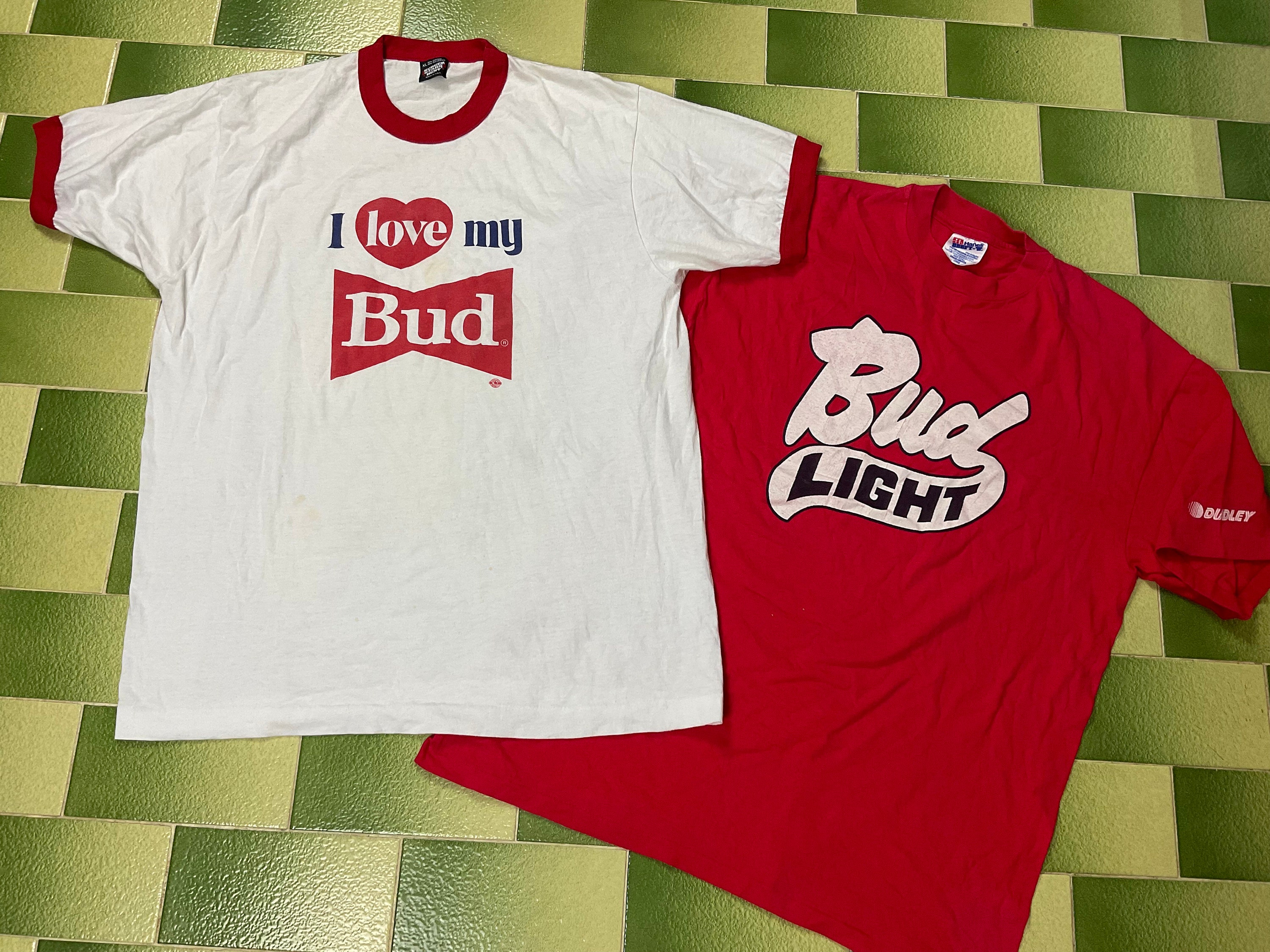 Lot of Two Vintage Budweiser T-shirt I 