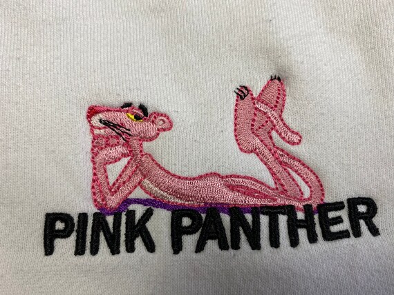 Pink Panther Jersey Embroidered Stitches Pink Black Sz: S Brand
