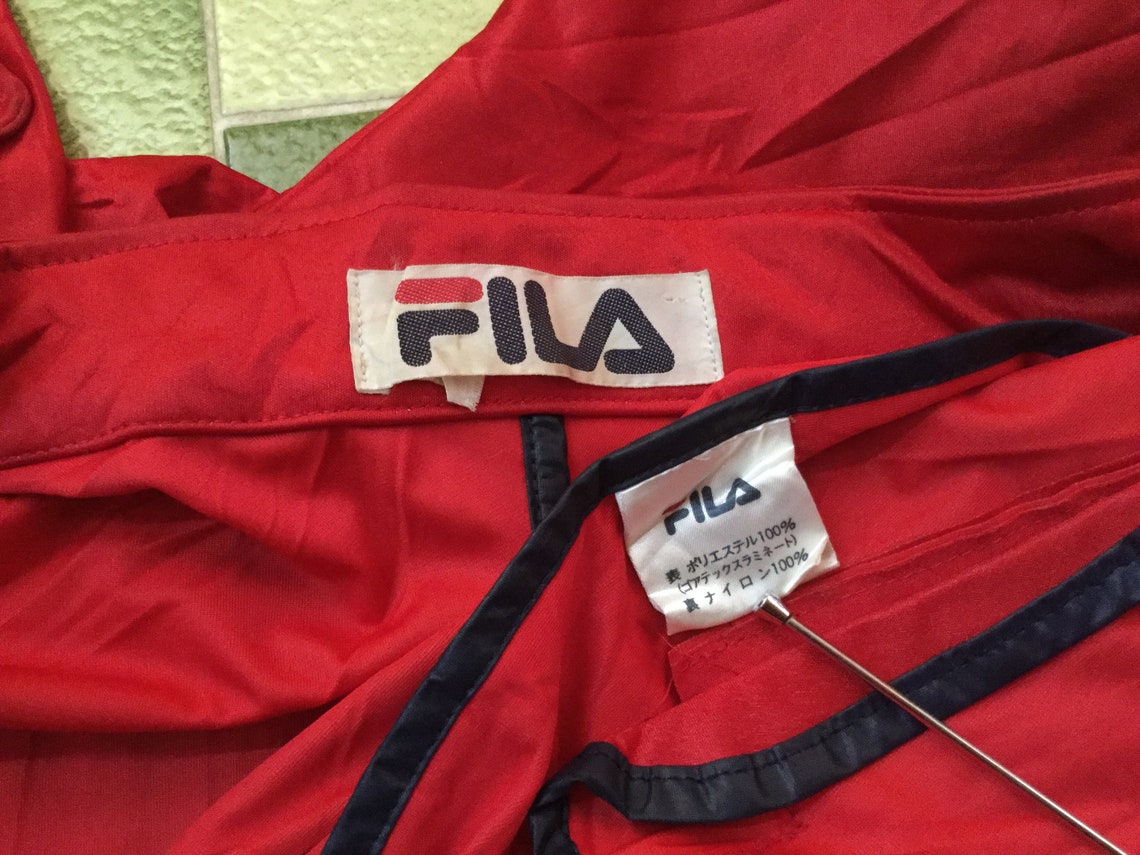 Fila gore-tex fabrics two snap button and full zip Jacket | Etsy