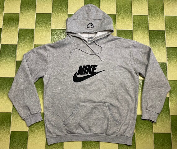 NIKE Hoodie Sweatshirt Pullover Pouch Pocket Front Nike Logo Fits