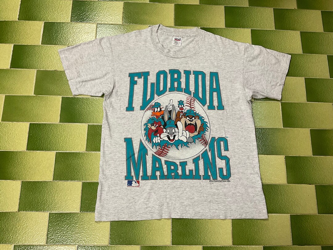 T-shirt Vintage Florida Marlins 1992 - Style Wham Vice, Taille M/L