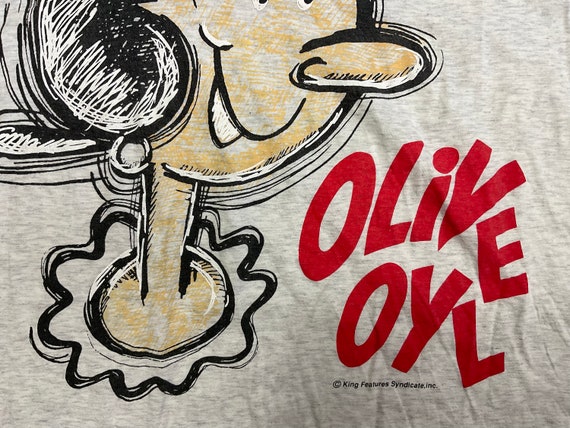 Vintage Olive Oyl Popeye T-Shirt Cartoon Characte… - image 5