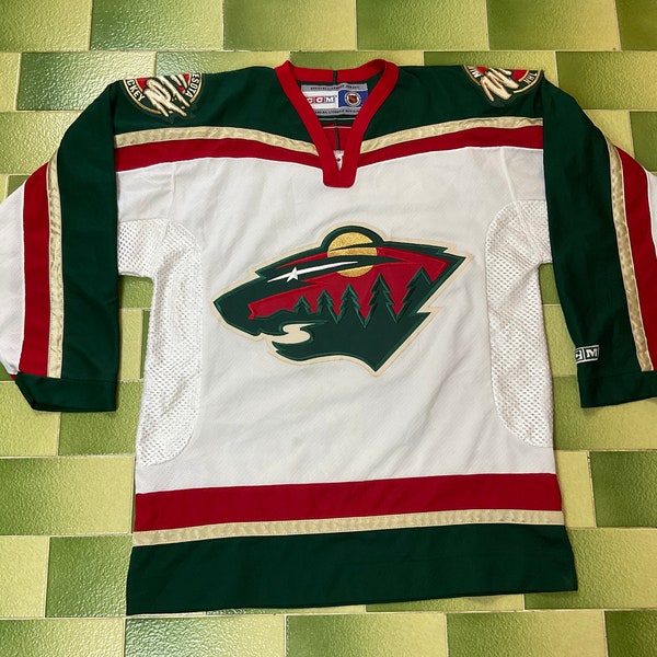 Vintage NHL Minnesota Wild Hockey Jersey by CCM Size Adult Medium
