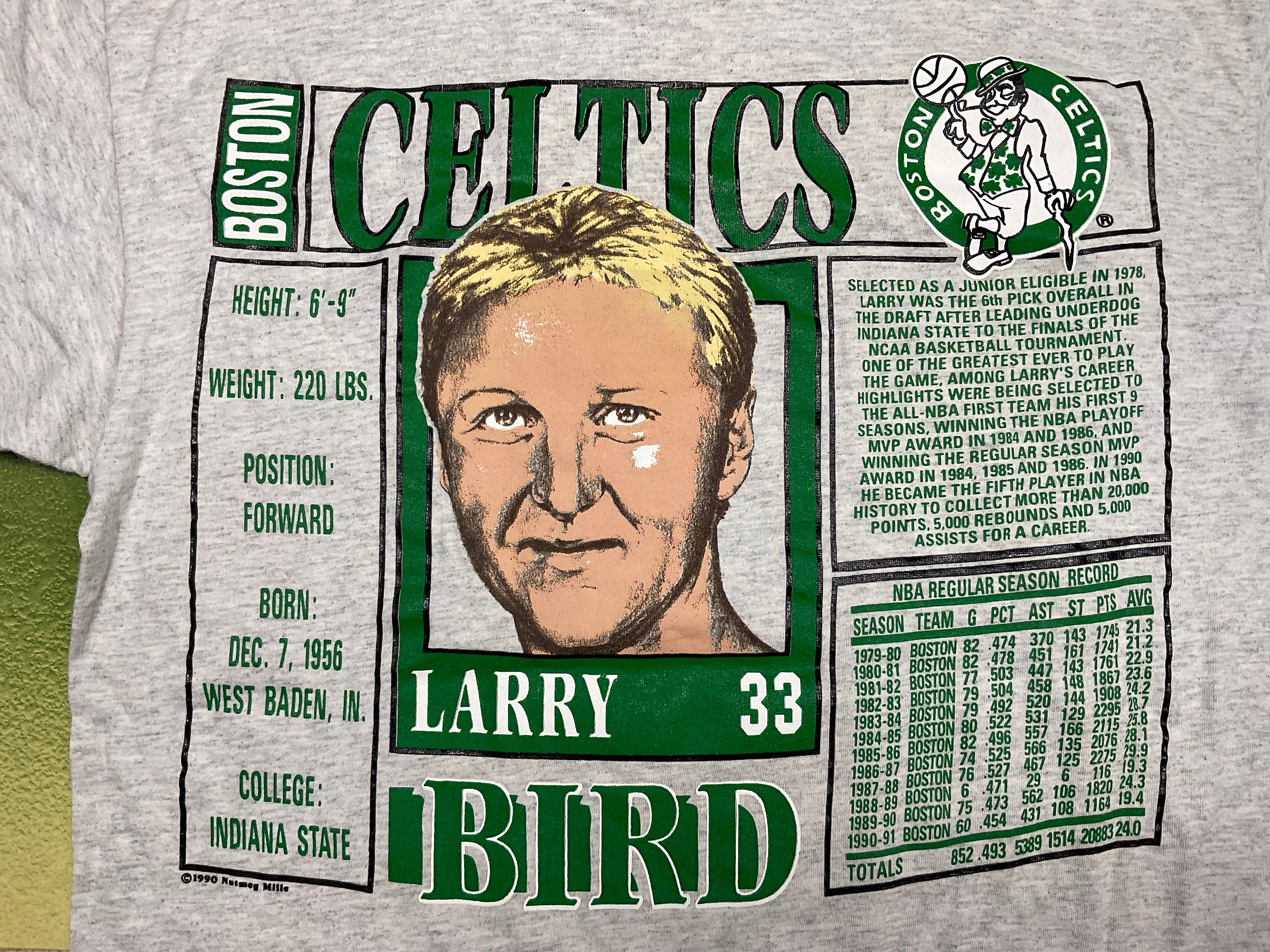 T-Shirt Official NBA Classic Of Boston Celtic Brand Adidas Size L N ºº 33  Bird