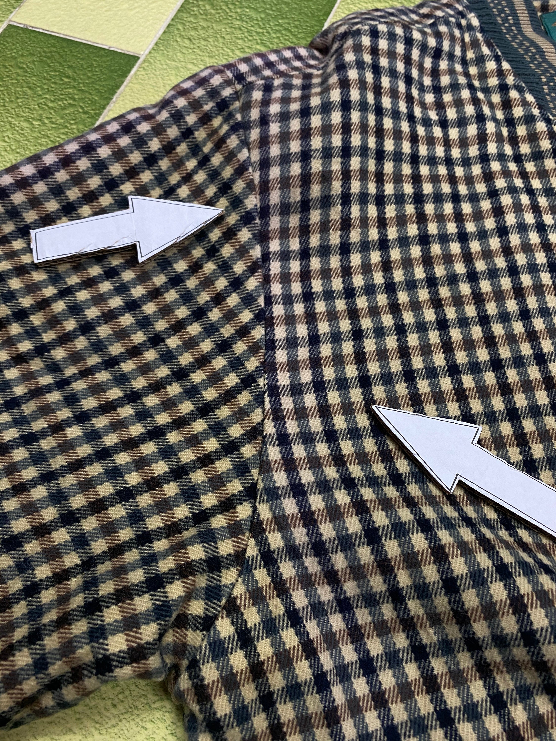 BHPC Beverly Hills Polo Club Checkered Jacket Full Zip Snap Fits Size M Adult