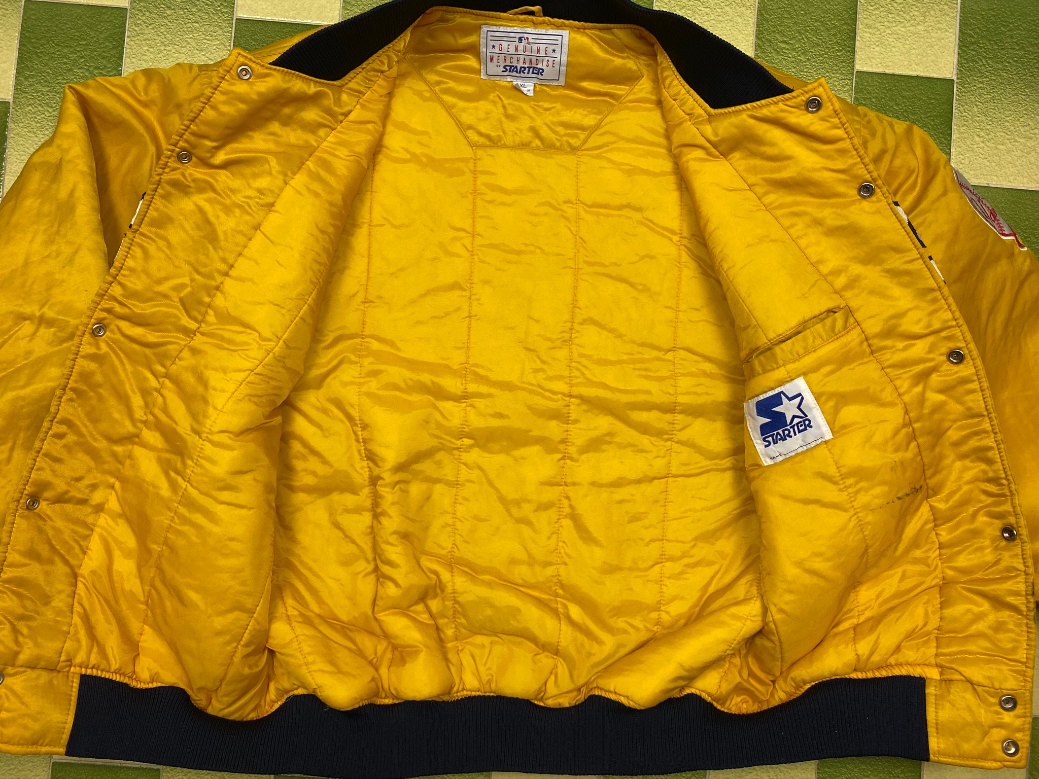 Vintage Starter MLB New York Yankees Snap Jacket Sewn Size XL