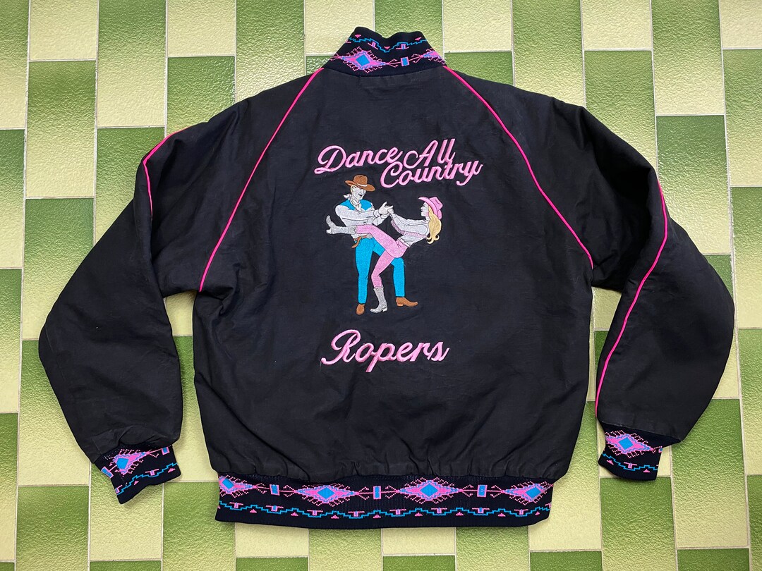 Dancing Ropers Vintage the Dancing Ropers Blanket Lined Jacket Kyta Make Co Roswell ...